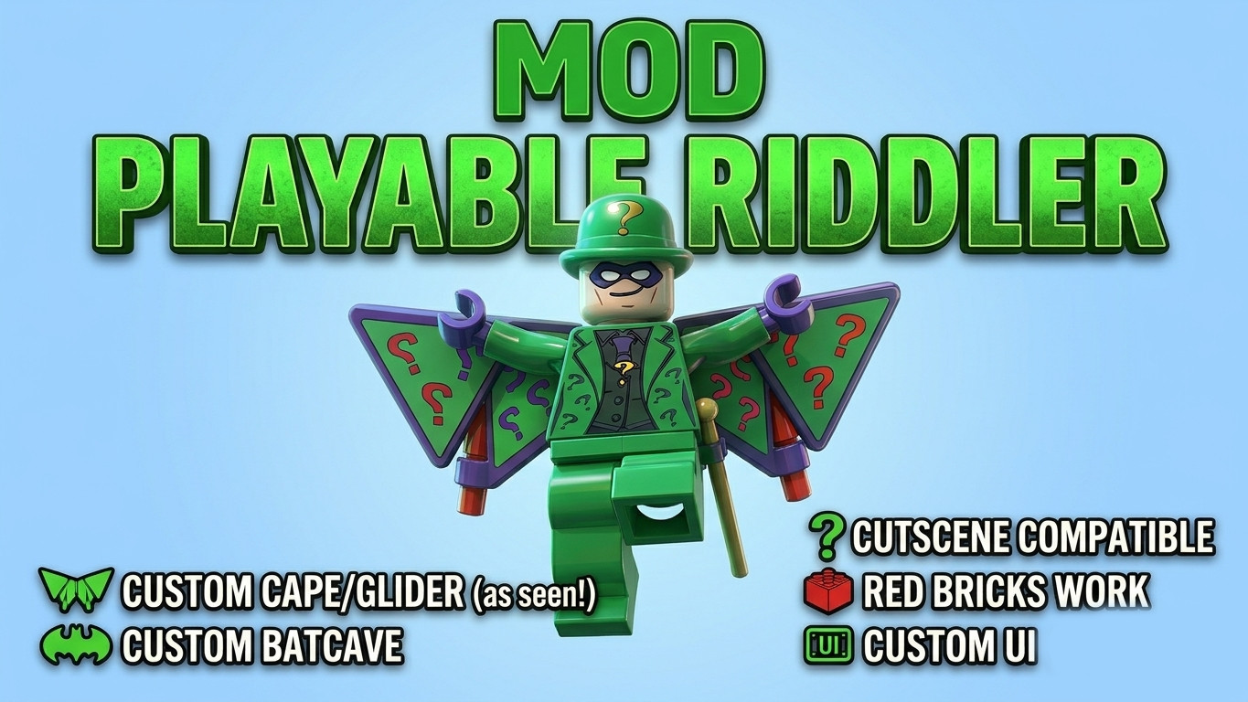 Lego Riddler Mod Playable Riddler Mod for LEGO Batman: Legacy of the Dark Knight ...