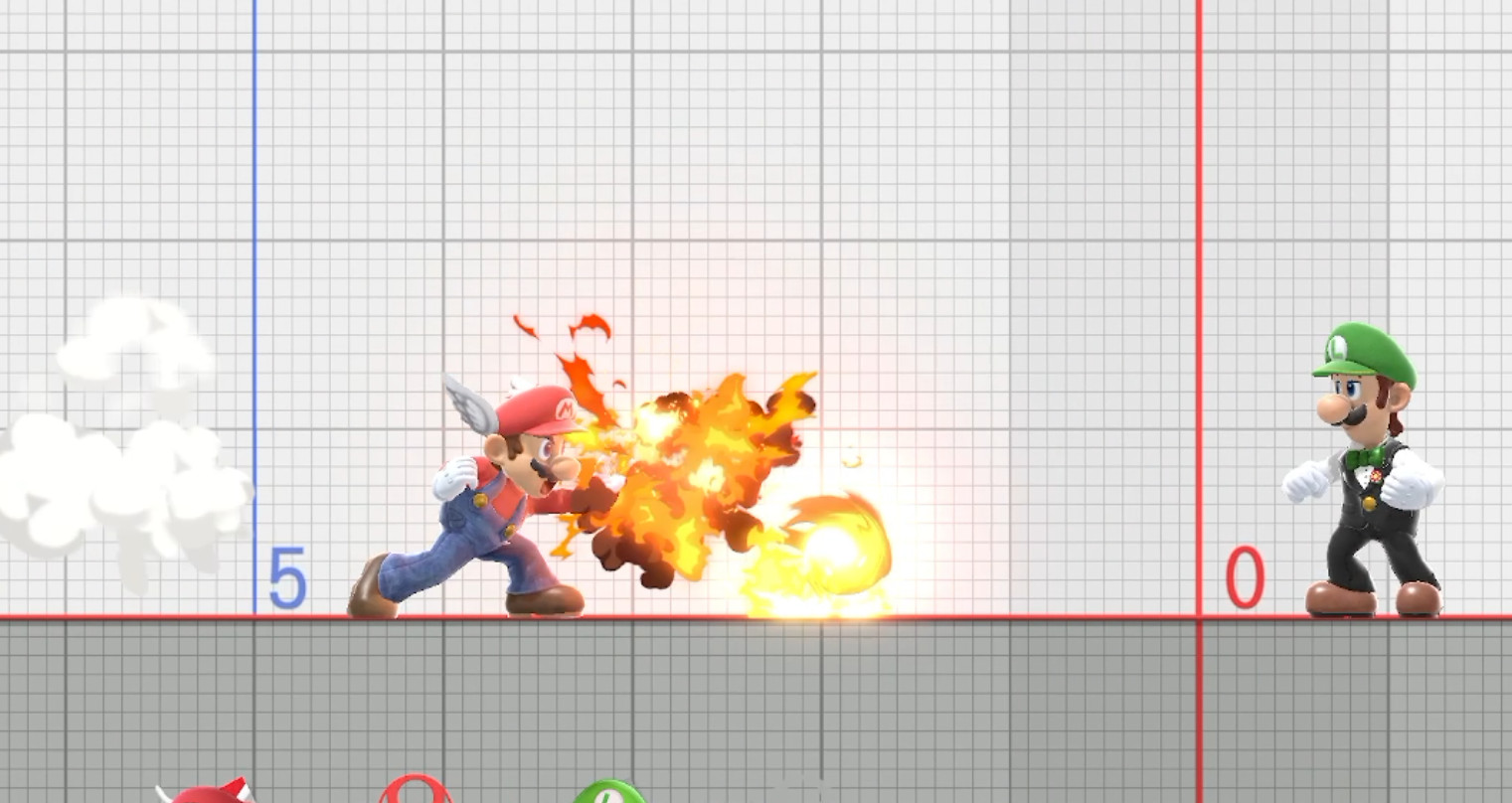 Mario but his F-Smash Shoots a Fireball!