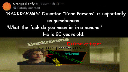 'BACKROOMS' Director "Kane Parsons"..