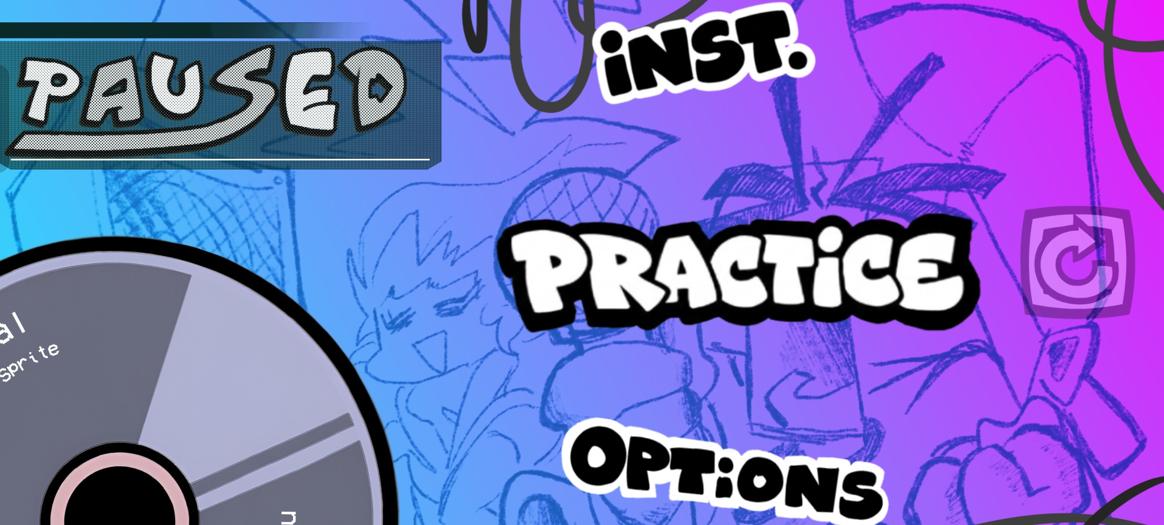 The New Funkin' Pause Menu [V-Slice] Mod for Friday Night Funkin' | FNF ...