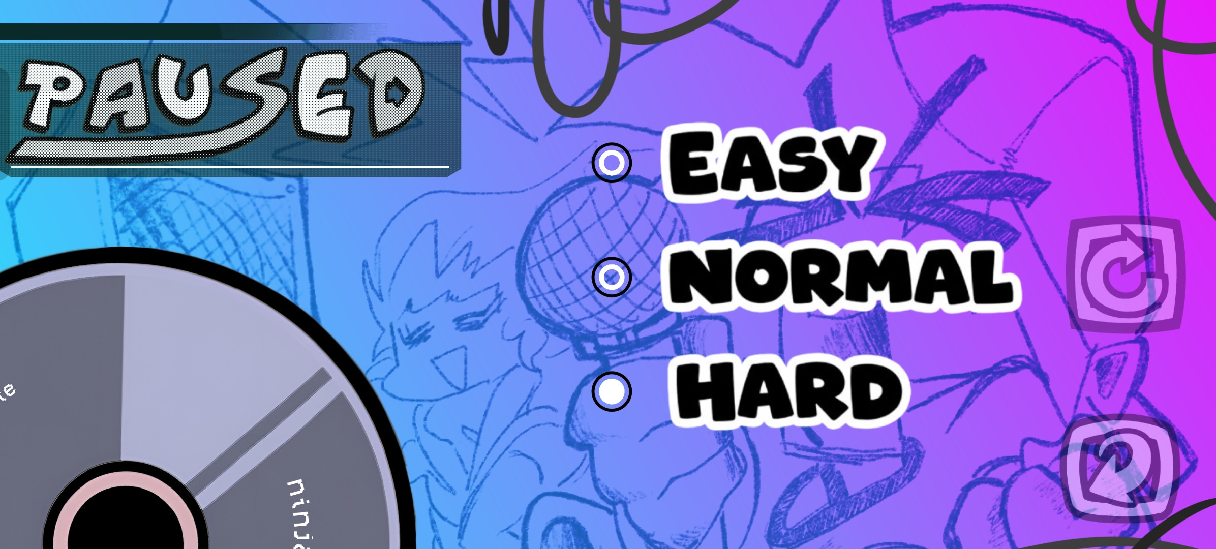 The New Funkin' Pause Menu [V-Slice] Mod for Friday Night Funkin' | FNF ...