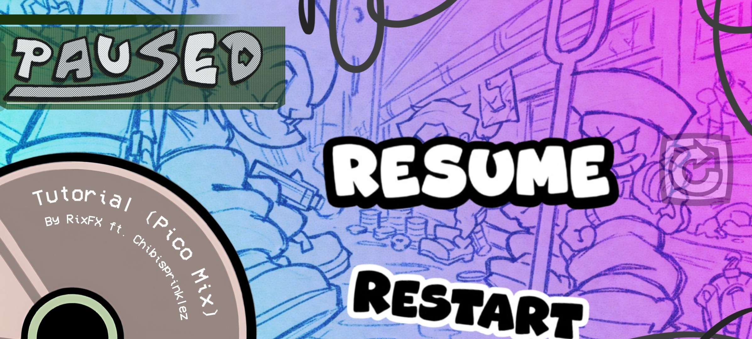 The New Funkin' Pause Menu [V-Slice] Mod for Friday Night Funkin' | FNF ...