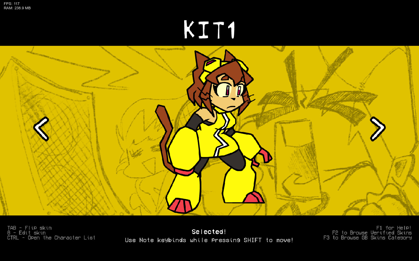 Kit from "FNF x GameOverse" [Psych Online]
