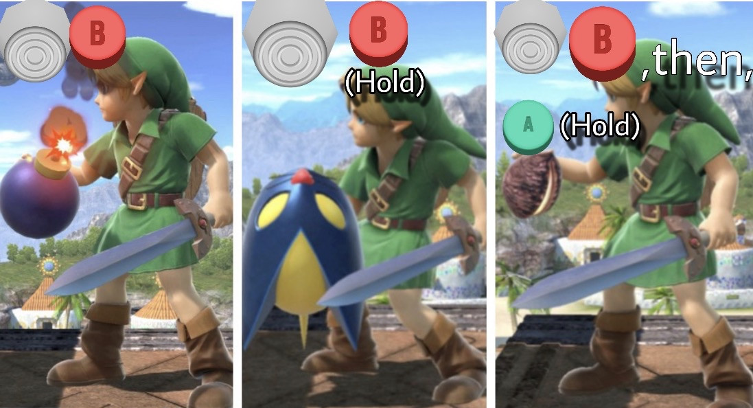 Bombs, Bombchus, and Deku Nuts for Young Link!