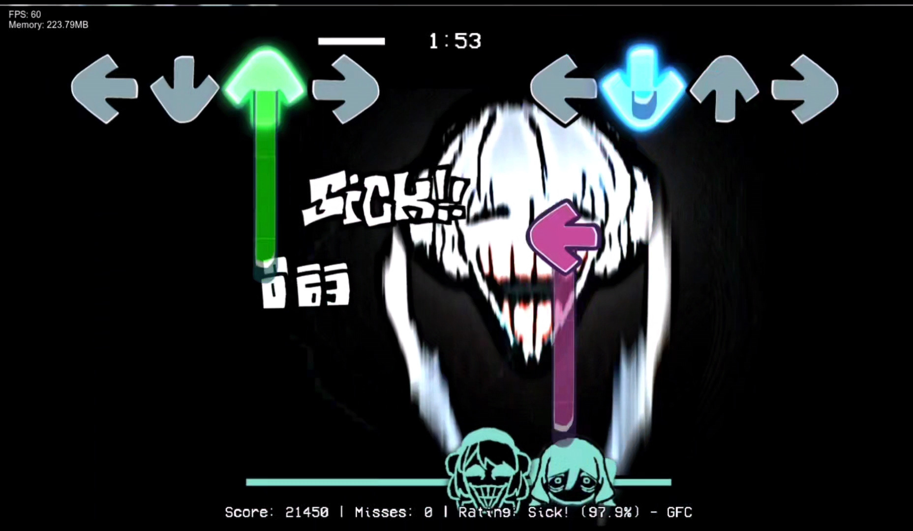 [SENSITIVE CONTENT] [FNF MSOLS FANMADE MOD]Monochrome UI VS MIKU Mod ...