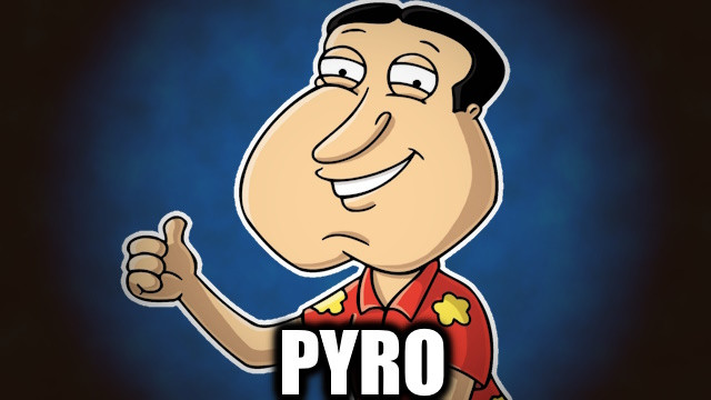 Glenn Quagmire over Pyro