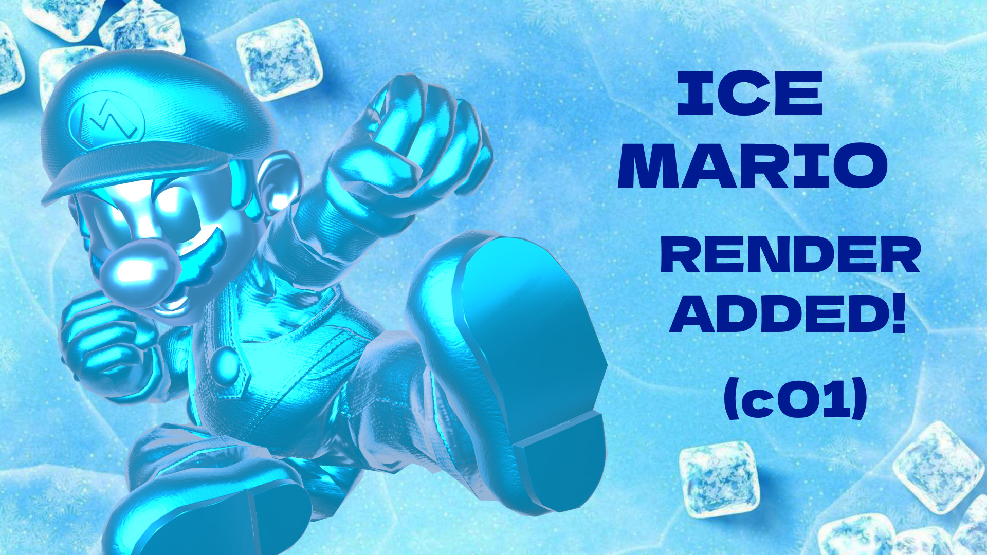 Ice Mario (Galaxy Ver) RENDER ADDED