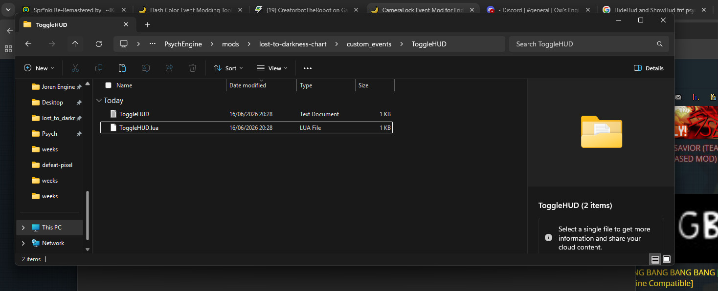 Hide/ShowHUD toggle