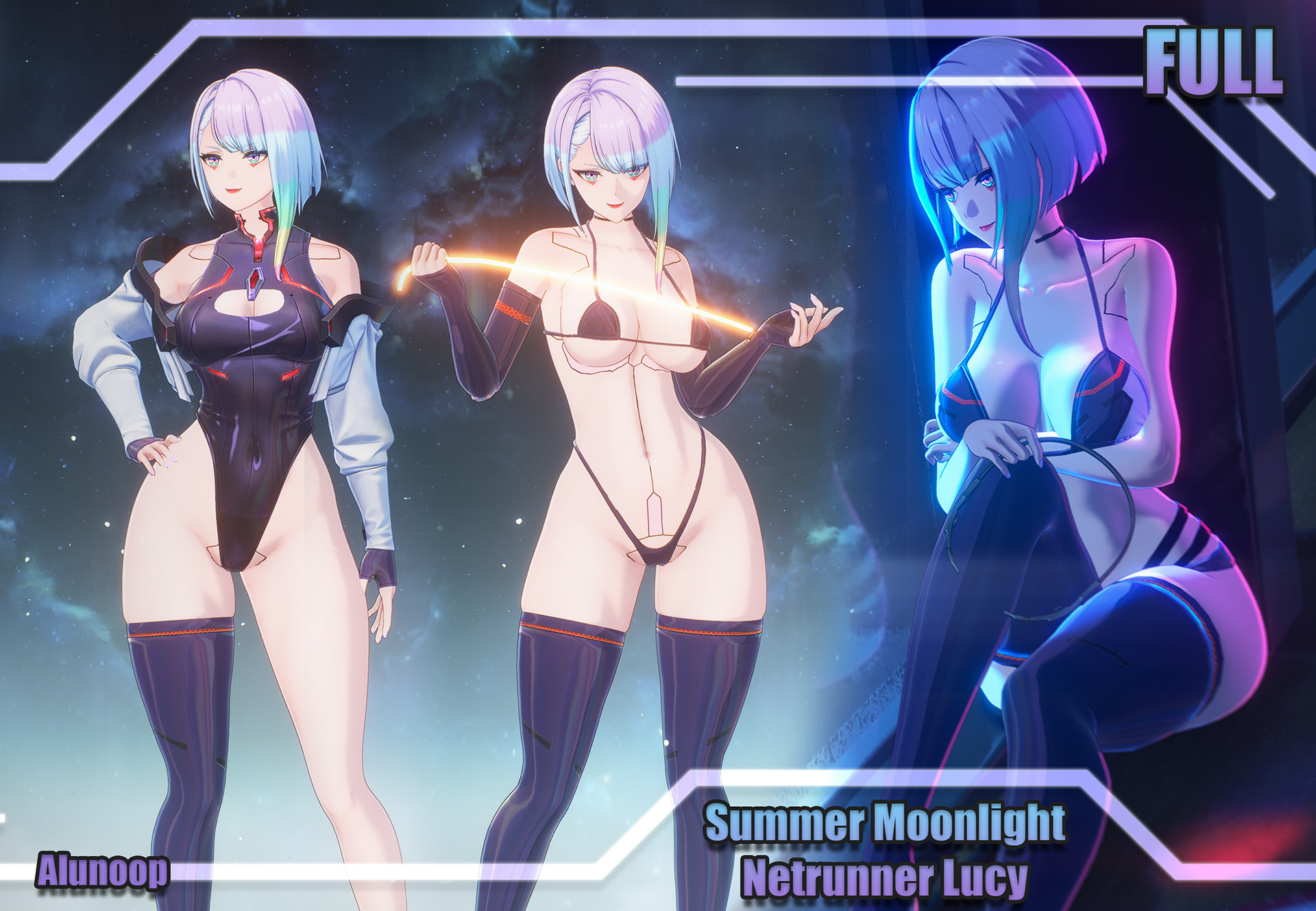 Summer Moonlight Netrunner Lucy