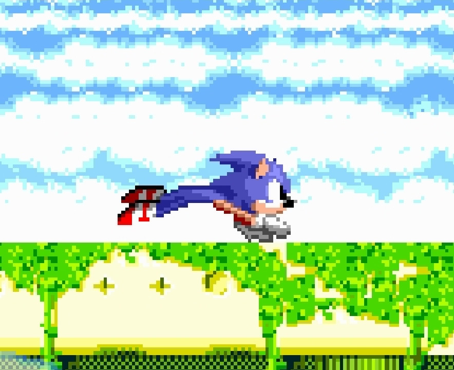 Sonic New Beginning Running Sprite