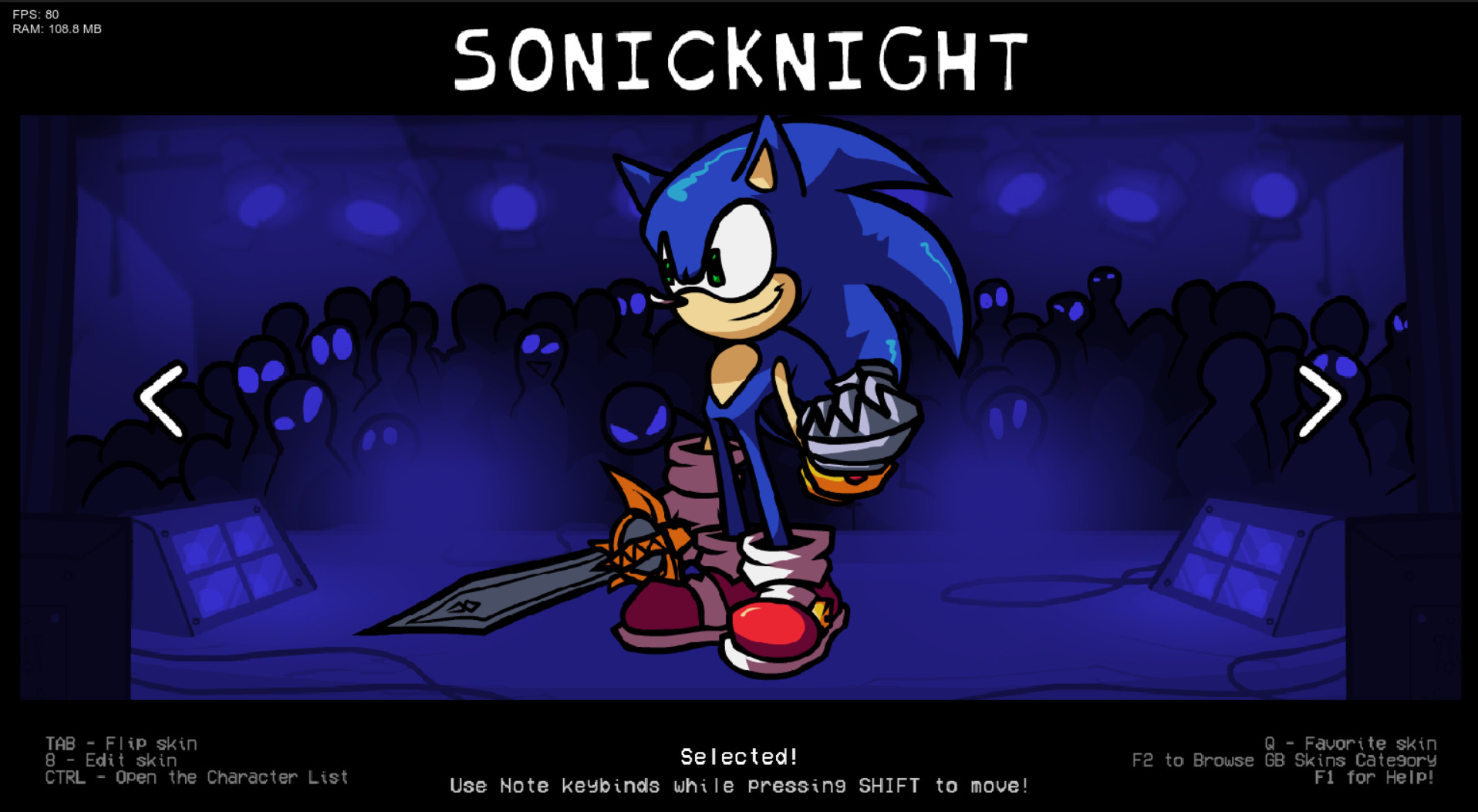 Sonic the Black Knight for Psych Online