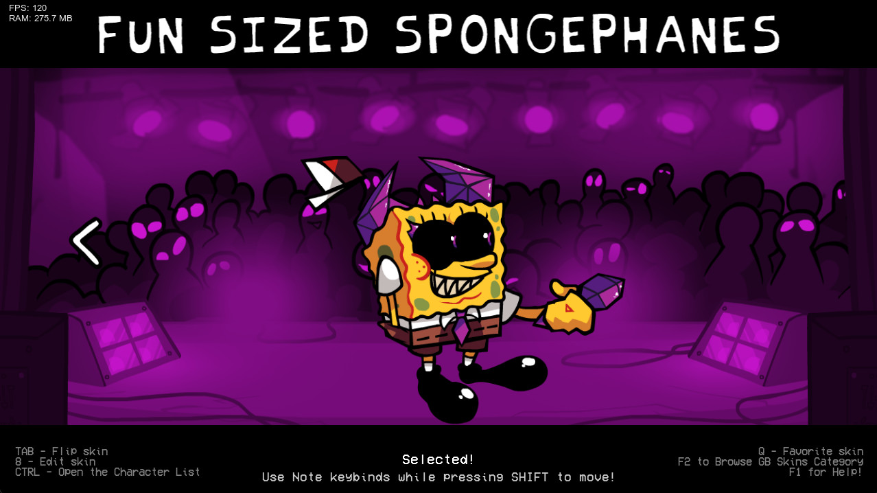 Playable Fun-Sized Spongephanes for Psych Online