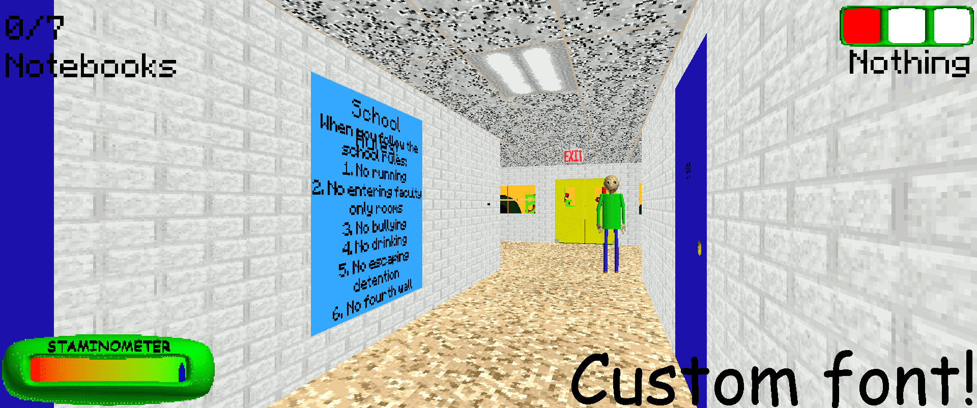 (0.3+/BBCR) Custom font(replace comic sans).