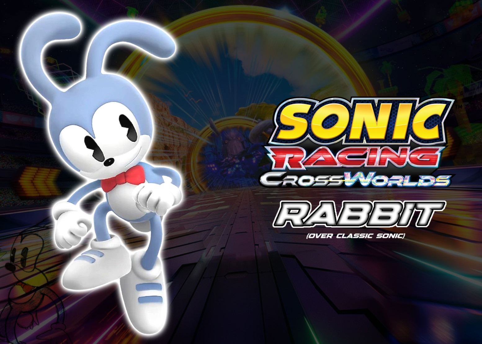 Rabbit (Over Classic Sonic) Mod for Sonic Racing: CrossWorlds | SR:CW Mods