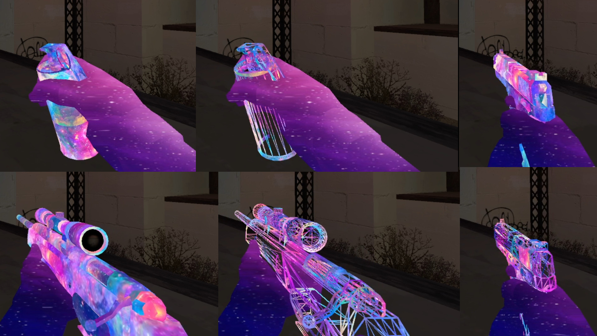 Rainbow Animation Weapon Pack