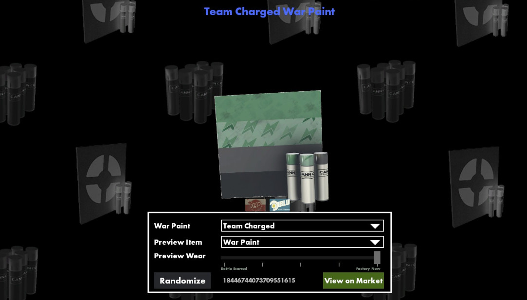 Magenta and Green Team Charged warpaint