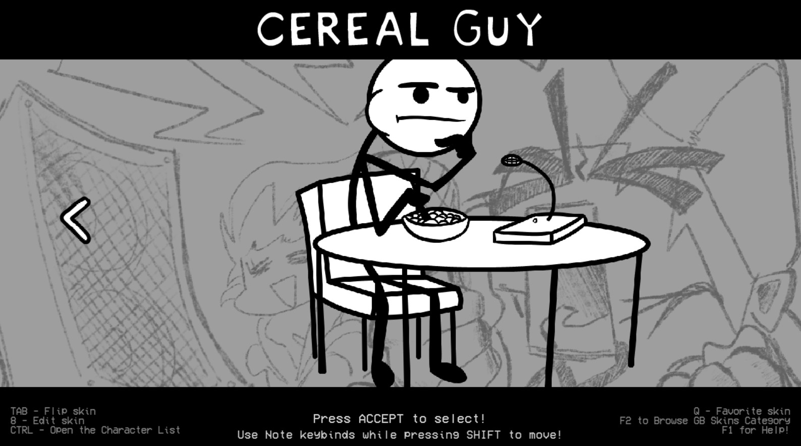Playable Cereal Guy (Friday Night Crunchin)