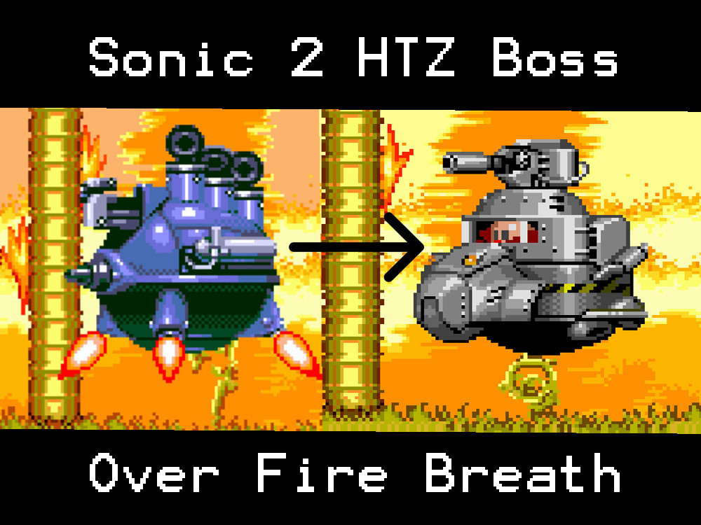 Hill Top Zone Boss Over Fire Breath