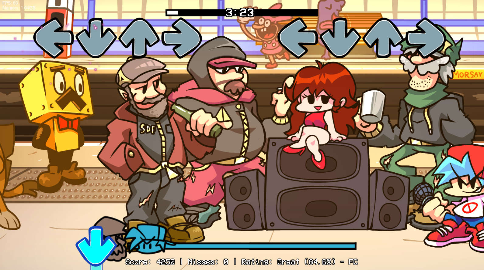 FNF: Voyage Musclé V1 [FR] Mod for Friday Night Funkin' | FNF Mods
