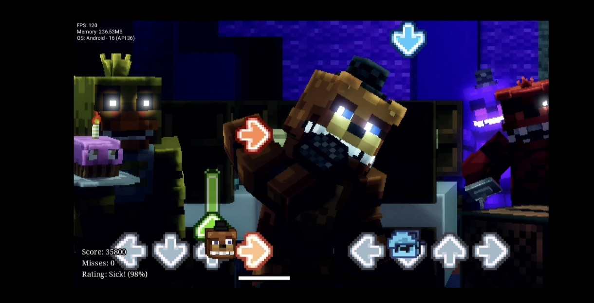 Playtime redux Minecraft style freddy cover
