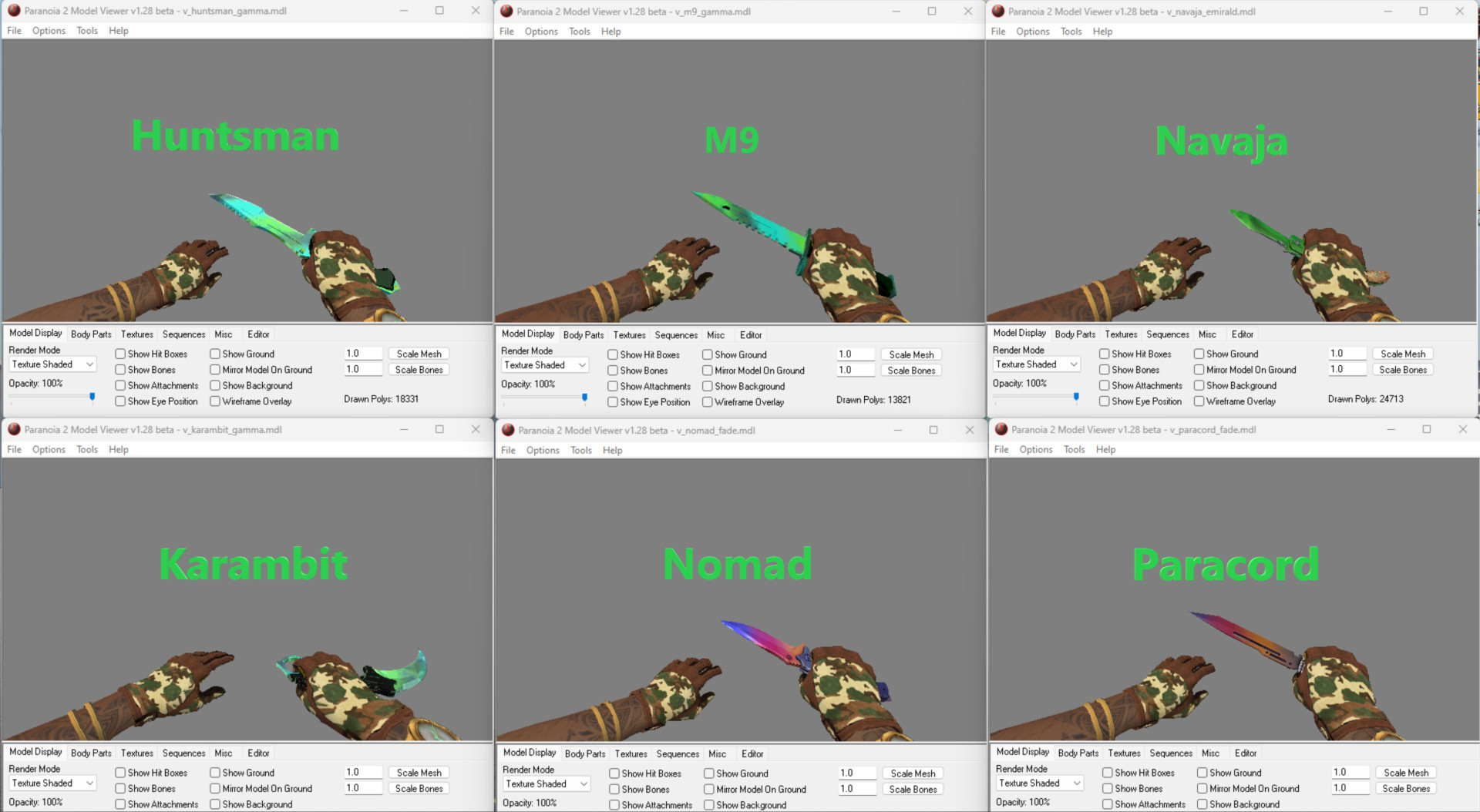 CS:GO Knife Driver Gloves and Textured Knife Mod for Counter-Strike 1.6 ...