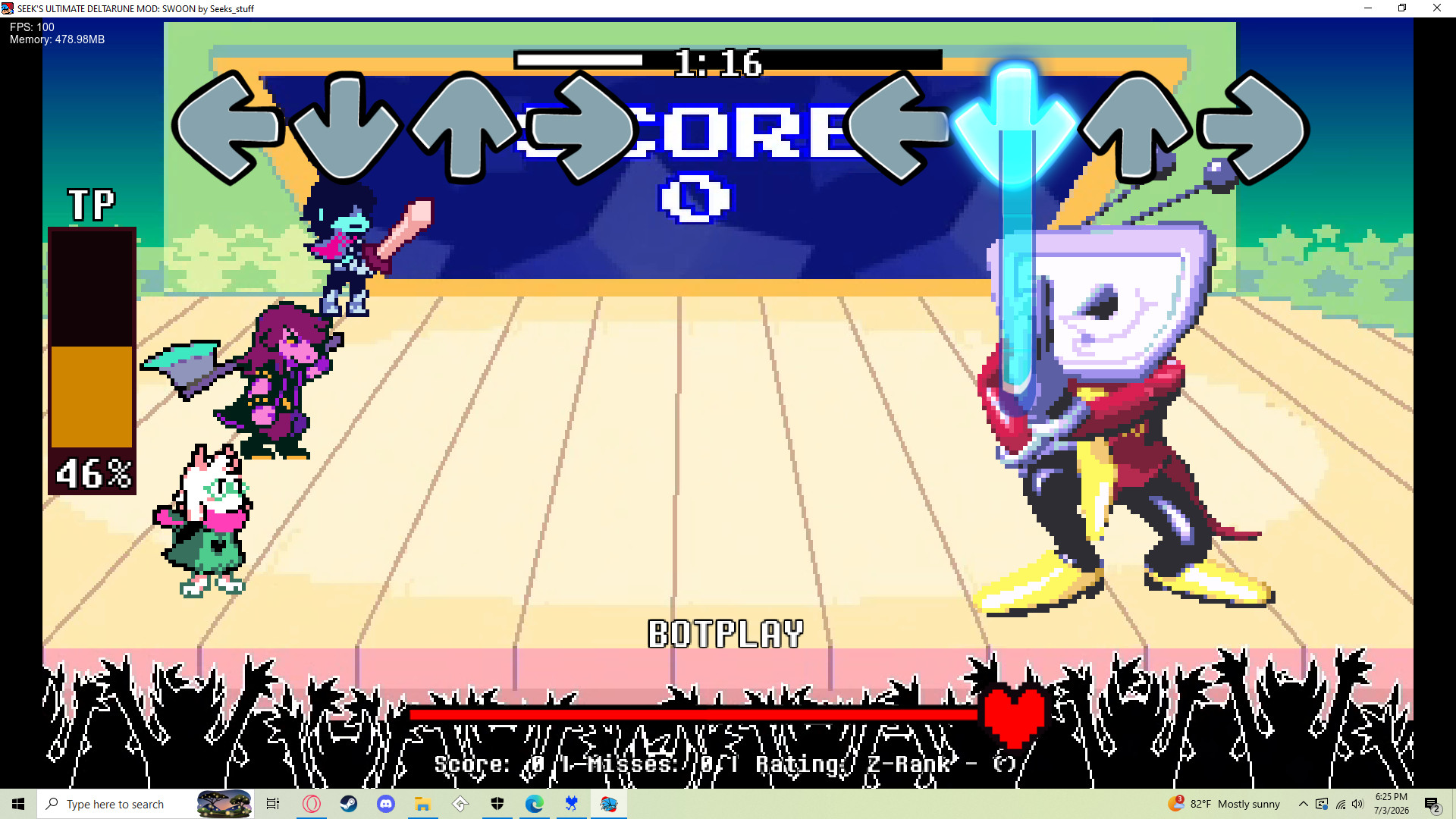Custom Seek's Ultimate Deltarune Mod songs