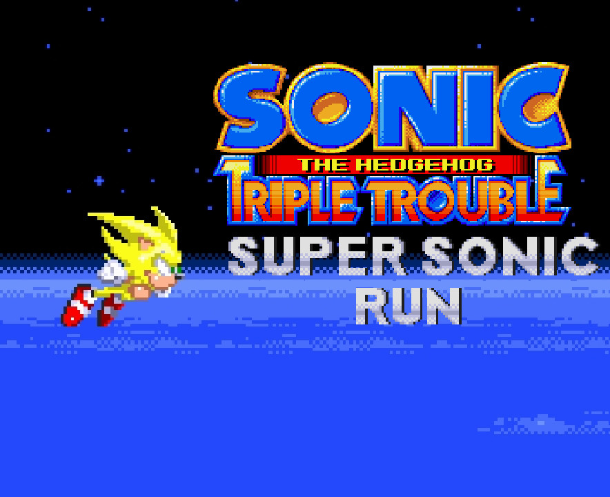 Triple Trouble 16-Bit Super Sonic Run