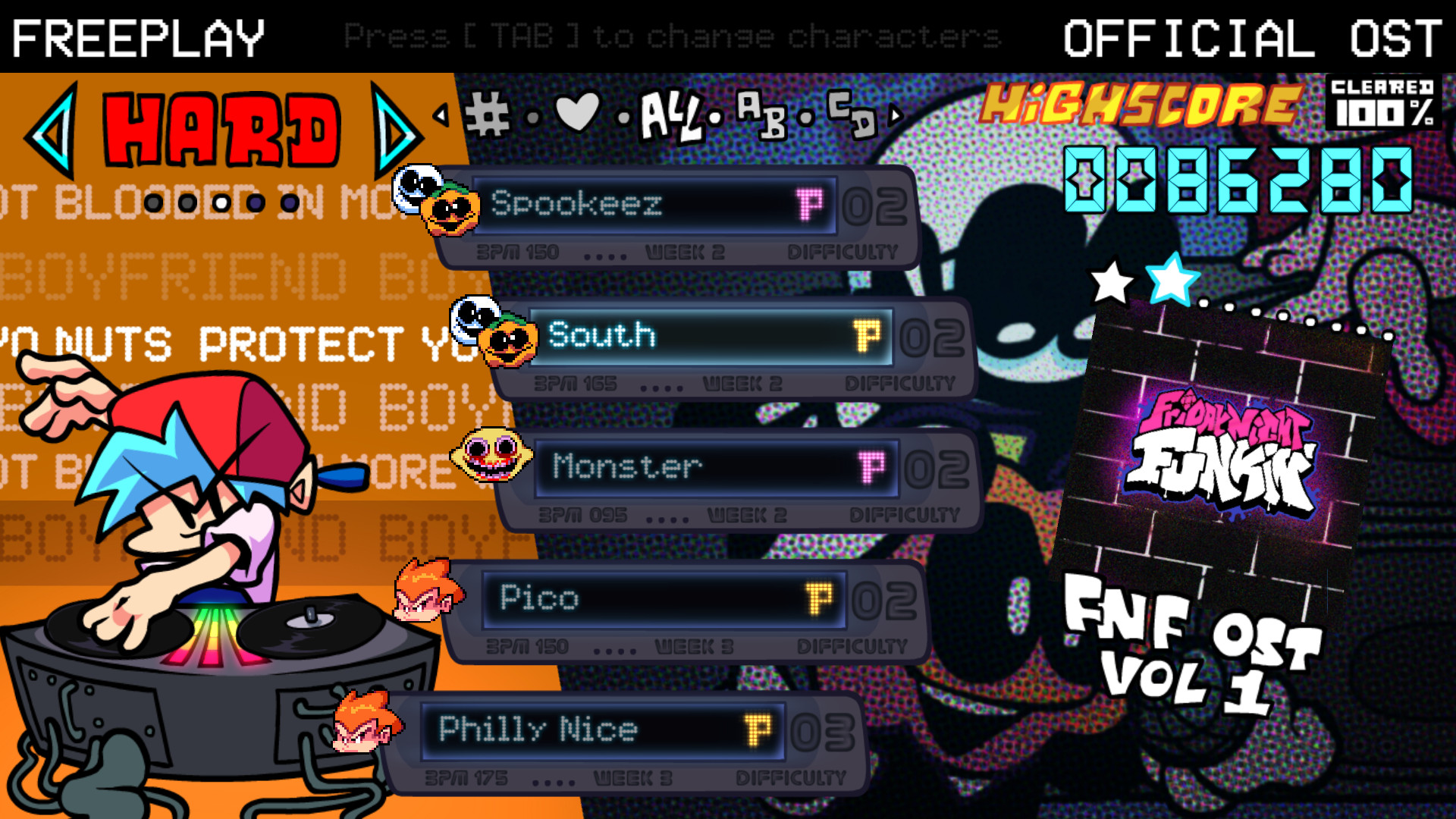 Customizable Freeplay Menu [V-Slice] Mod for Friday Night Funkin' | FNF ...