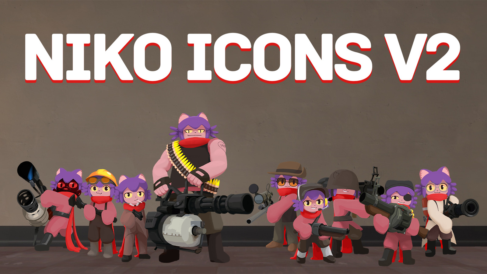 Niko Oneshot icons 2.0 for Team Fortress 2