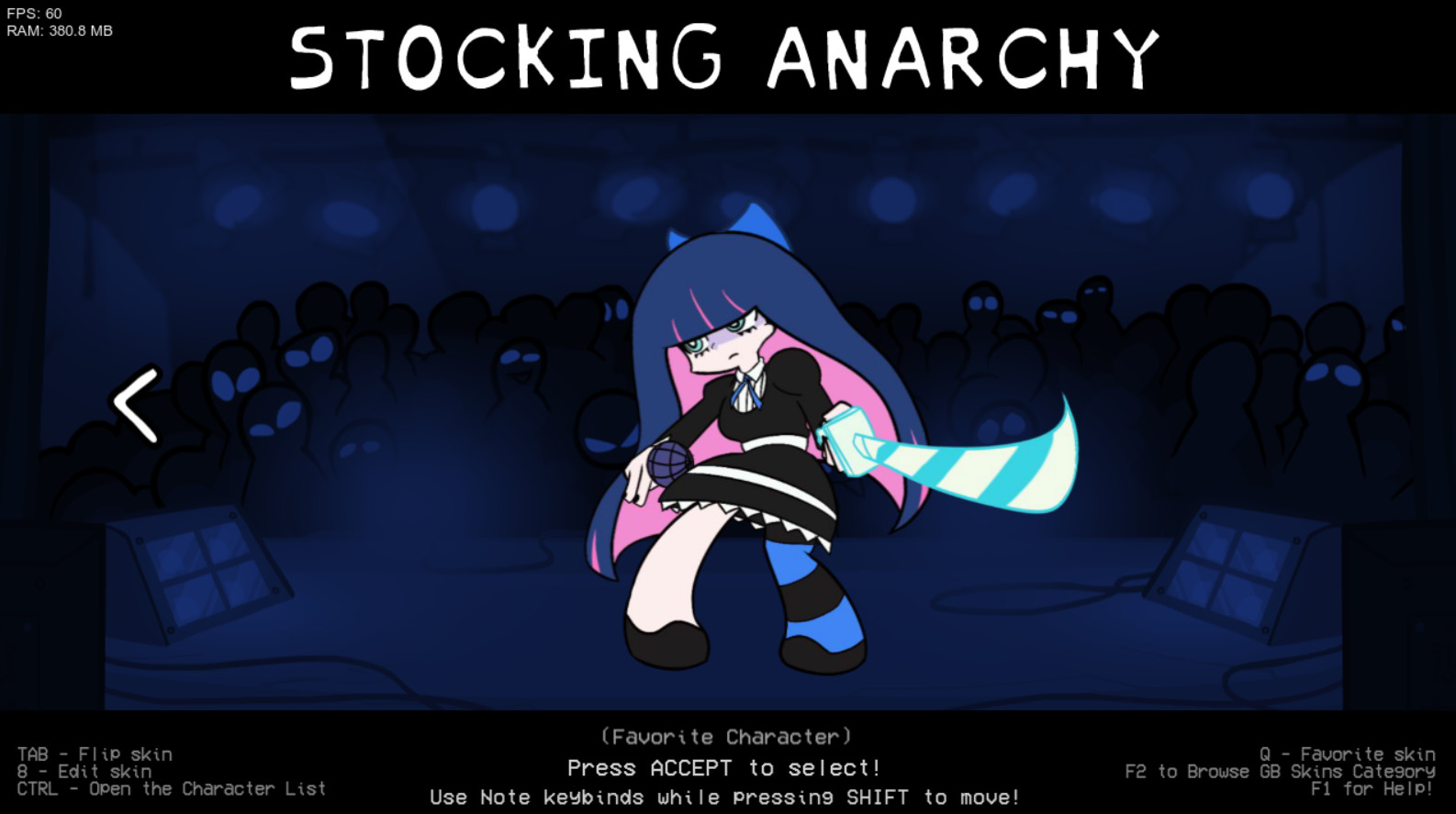 Stocking Anarchy Skin for Psych Online