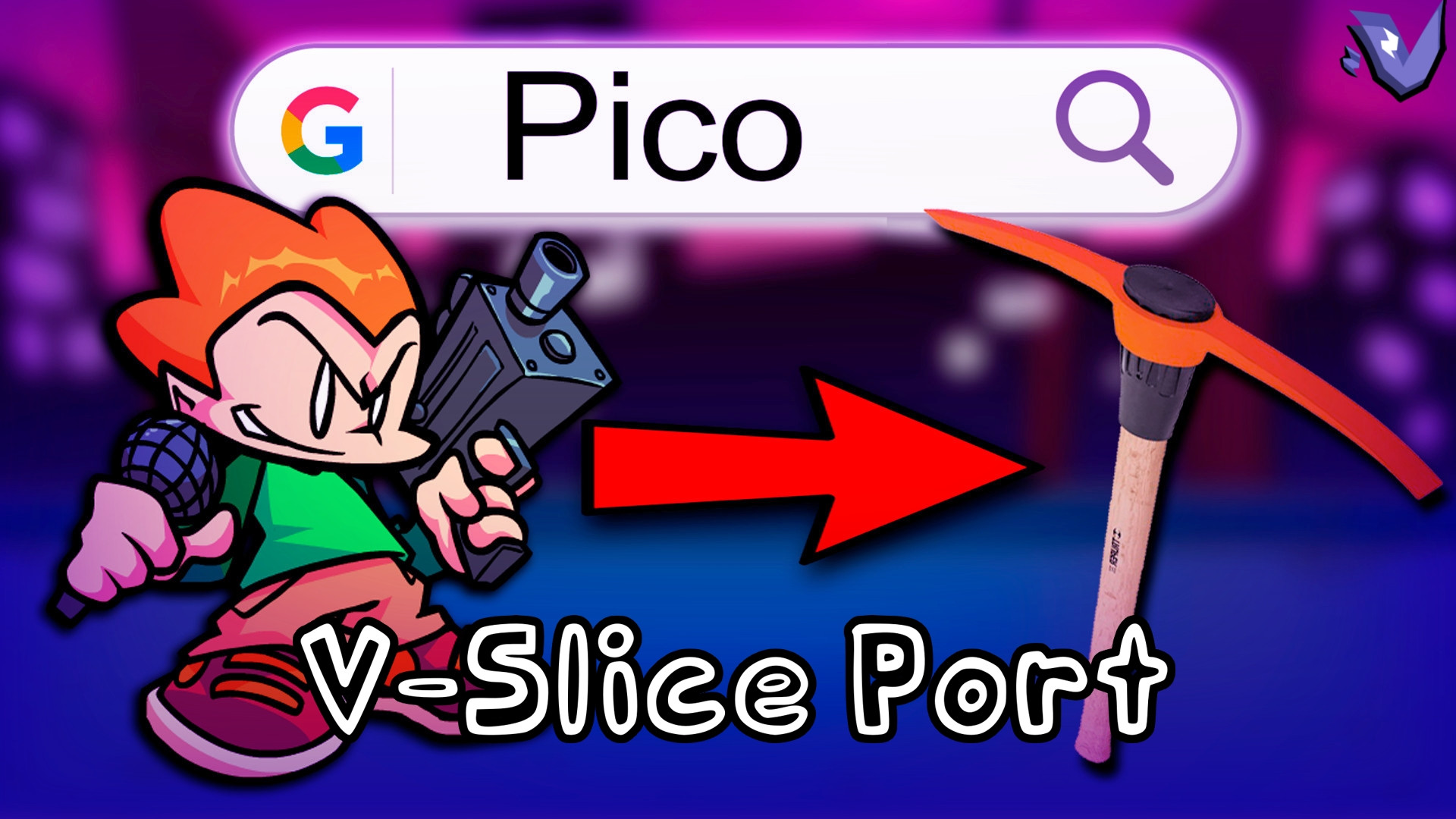 FNF pero con la 1ra imagen de GOOGLE: V-Slice Port