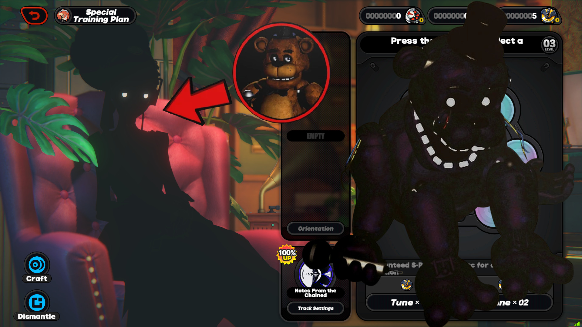 elfy but she's shadow freddy