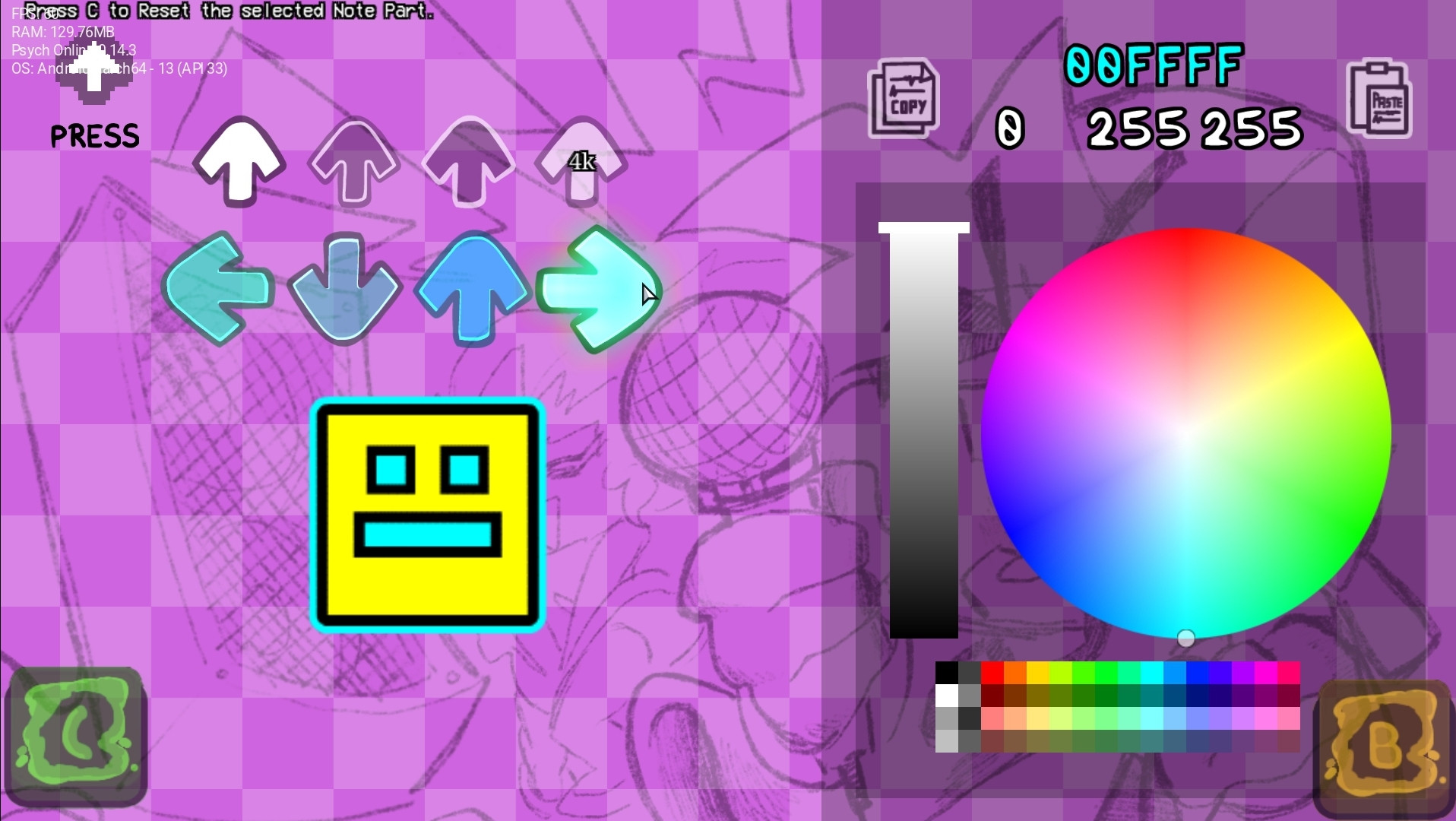 GD Noteskin Mod for Friday Night Funkin' | FNF Mods
