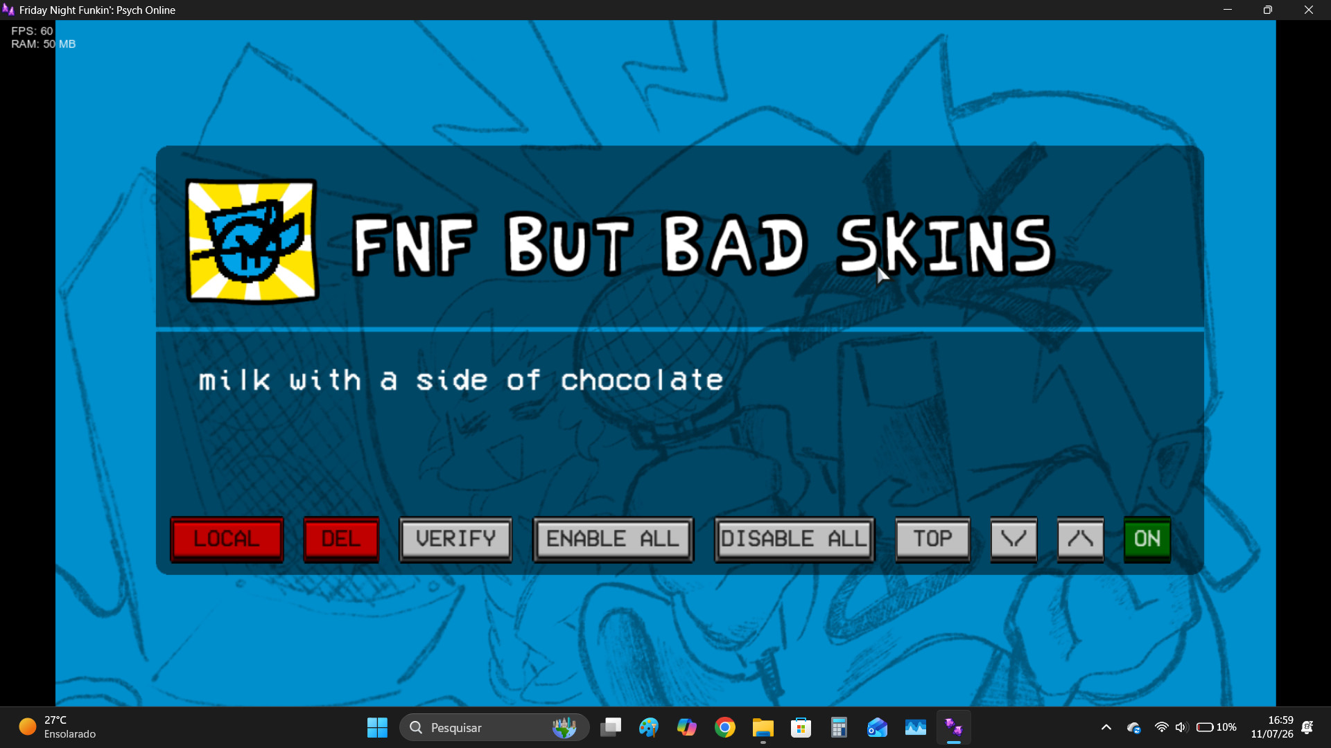 FNF But Bad Psych Online Skins