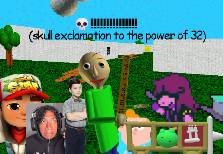 skull exlcamation to the power of 32