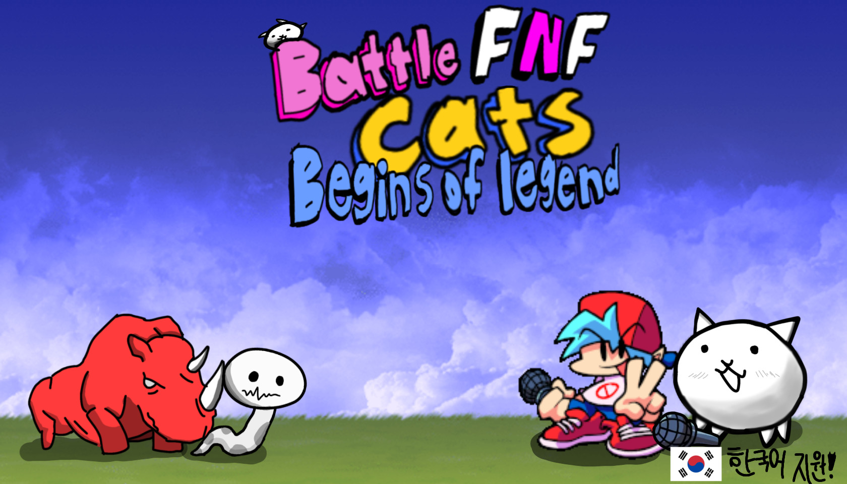 FNF Battle Cats: Legend Begins(Ko/En Support)