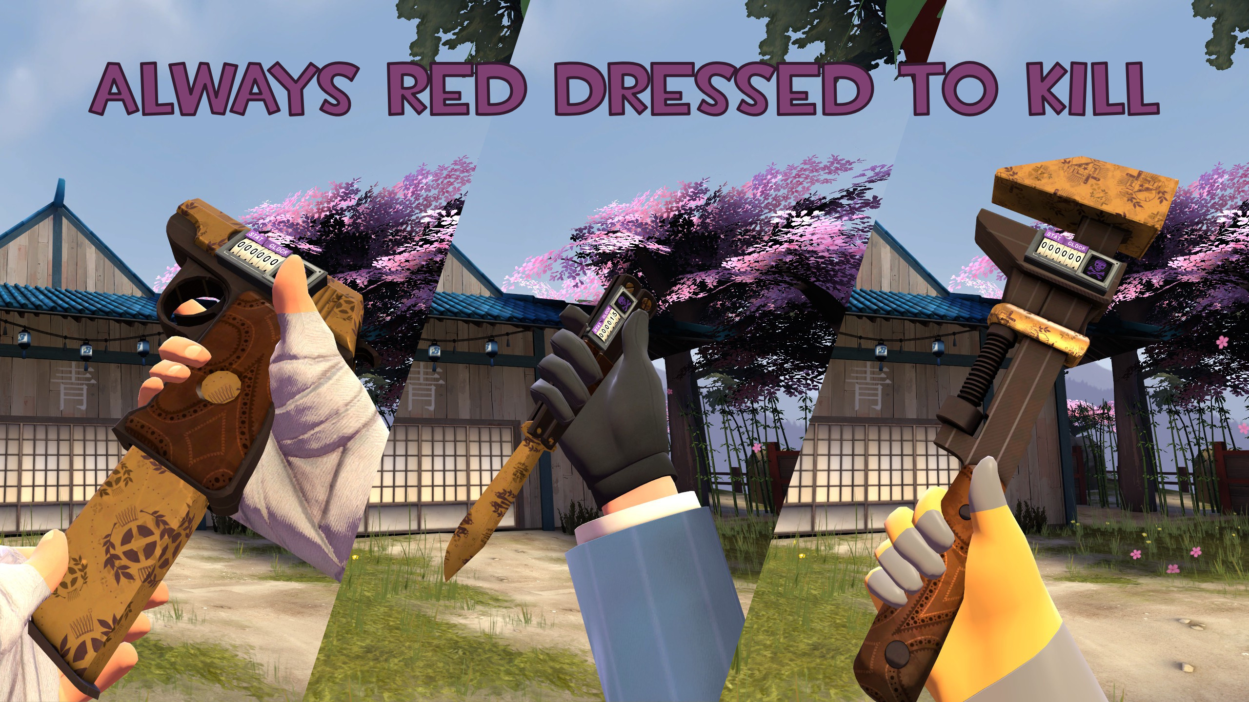 Always RED "Dressed to Kill" Decorated Weapons