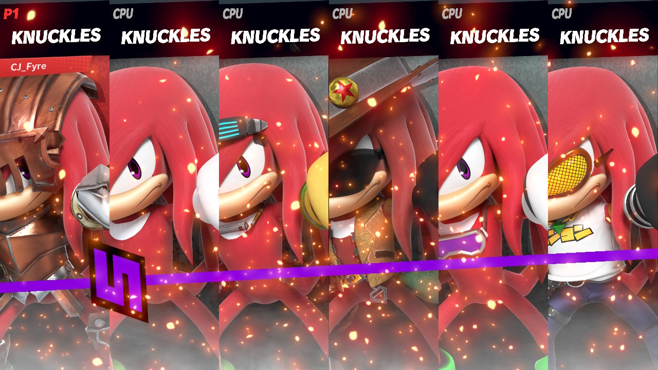 Sir Gawain & Jet Set Garam alts for Knux Moveset