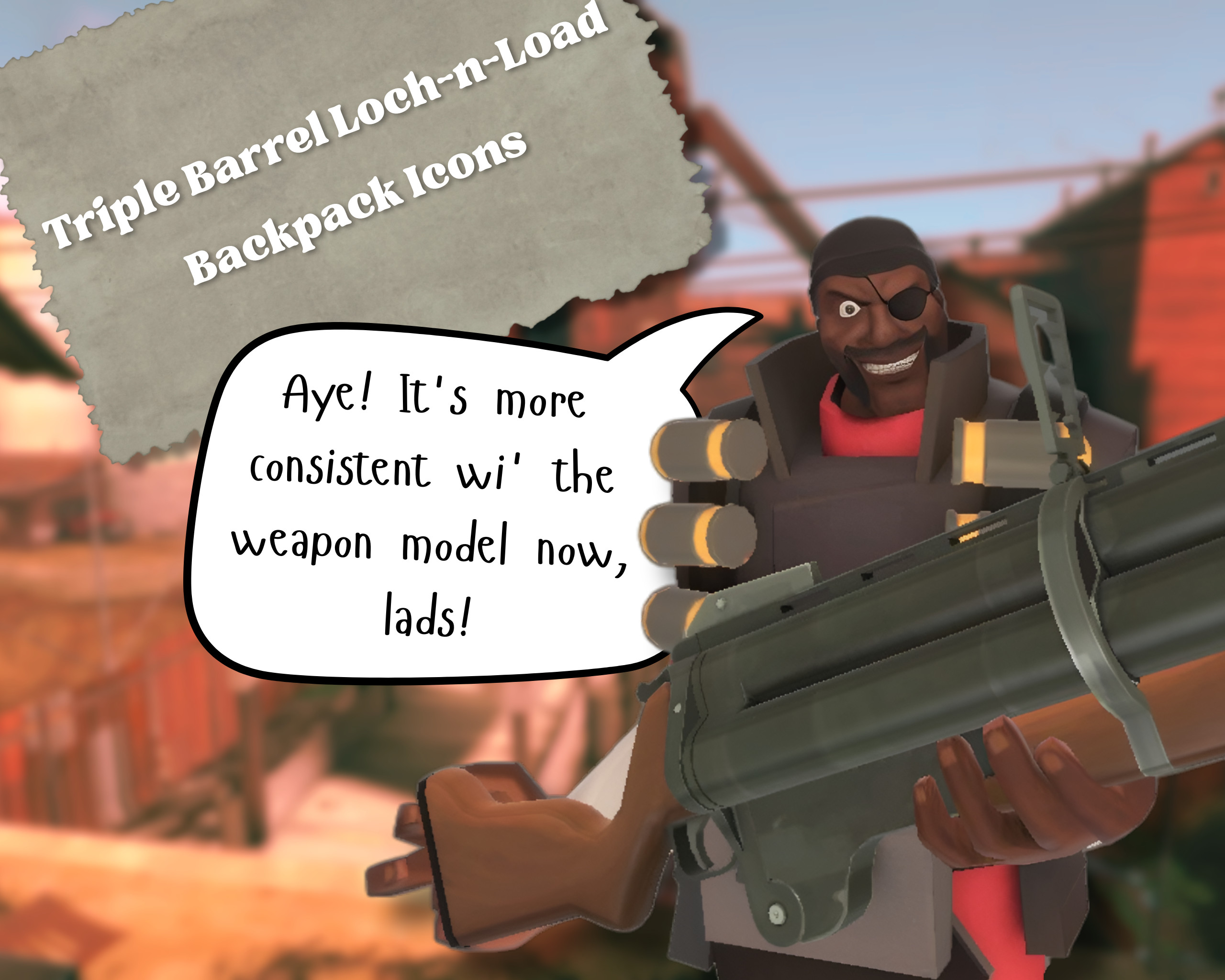 Triple Barrel Loch-n-Load Backpack Icons