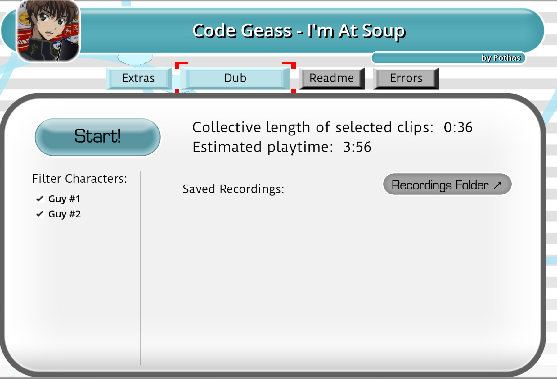 Code Geass - I'm At Soup! [DUB] Mod for The Choicer Voicer | TCV Mods