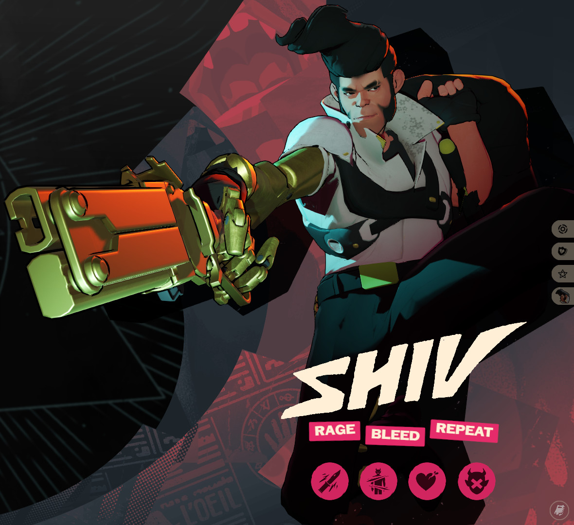 Gold/White/Black Shiv Recolor UPDT 7/28 Mod for Deadlock | DL Mods