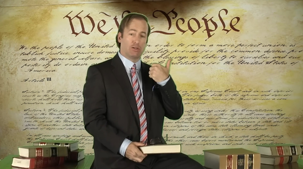 Screenshot of Saul Goodman - "You have Rights" Commercial [DUB]