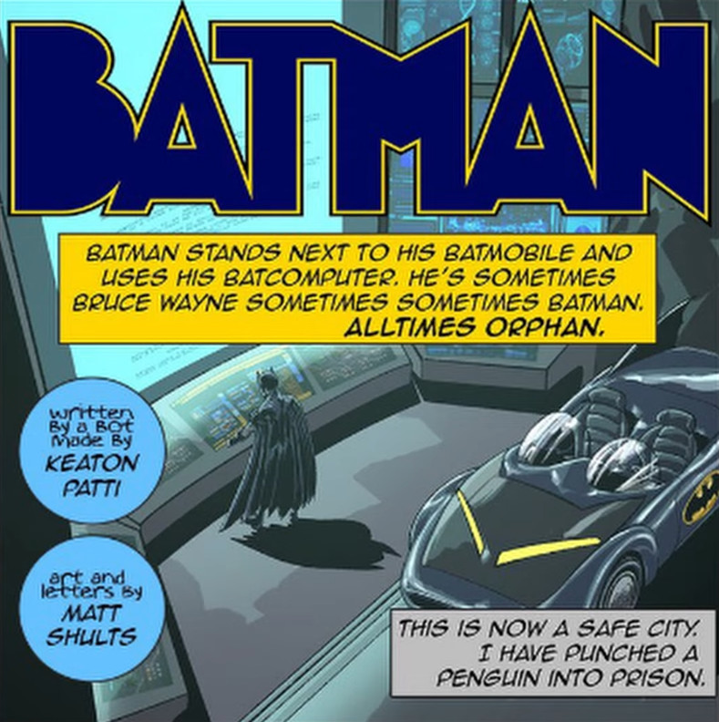 Screenshot of AI-Scripted Batman (Comic Dub)