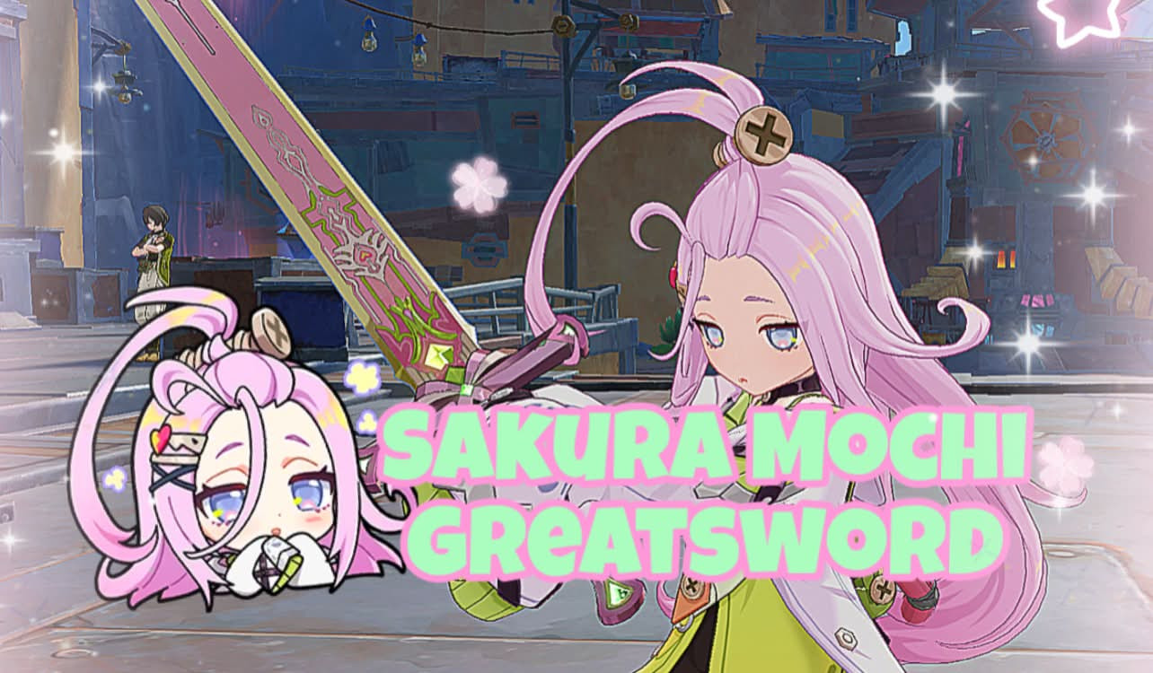 Sakura Mochi Greatsword - Aino Weapon Recolor