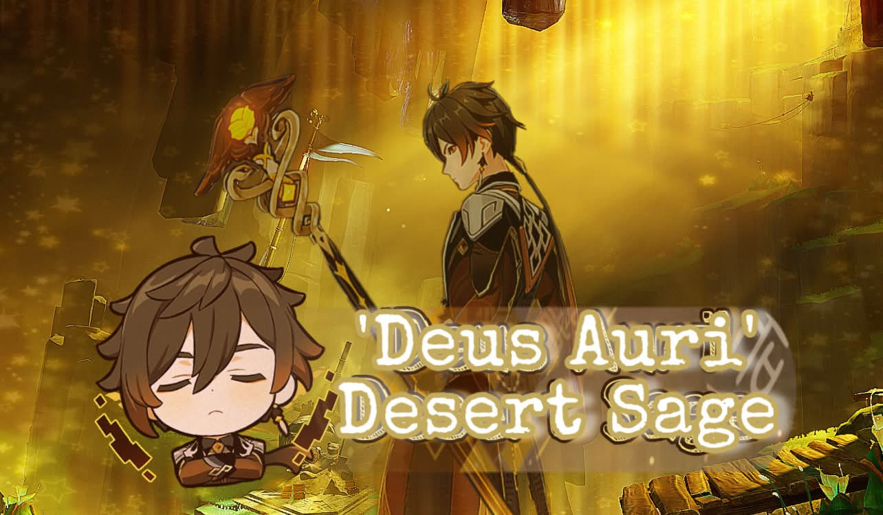 'Deus Auri' Desert Sage - Zhongli Weapon Recolor