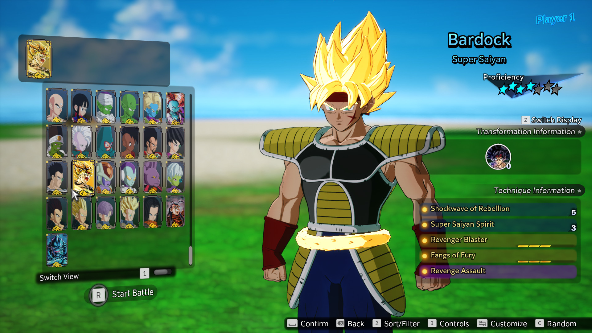 Transformable SSJ Bardock DBS (Replacer)