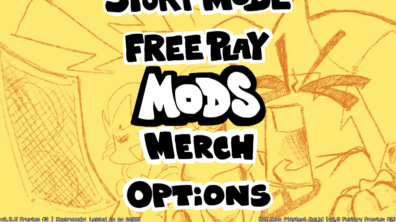 Funkin' Mod Menu Menu Button Mod for Friday Night Funkin' | FNF Mods