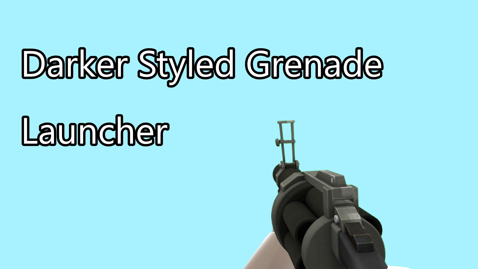 Darker styled grenade launcher