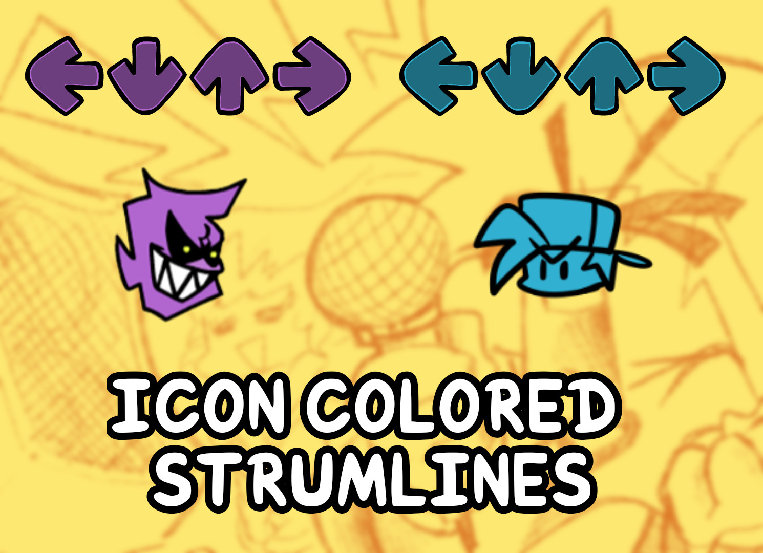 Icon Colored Strumlines (V-Slice)