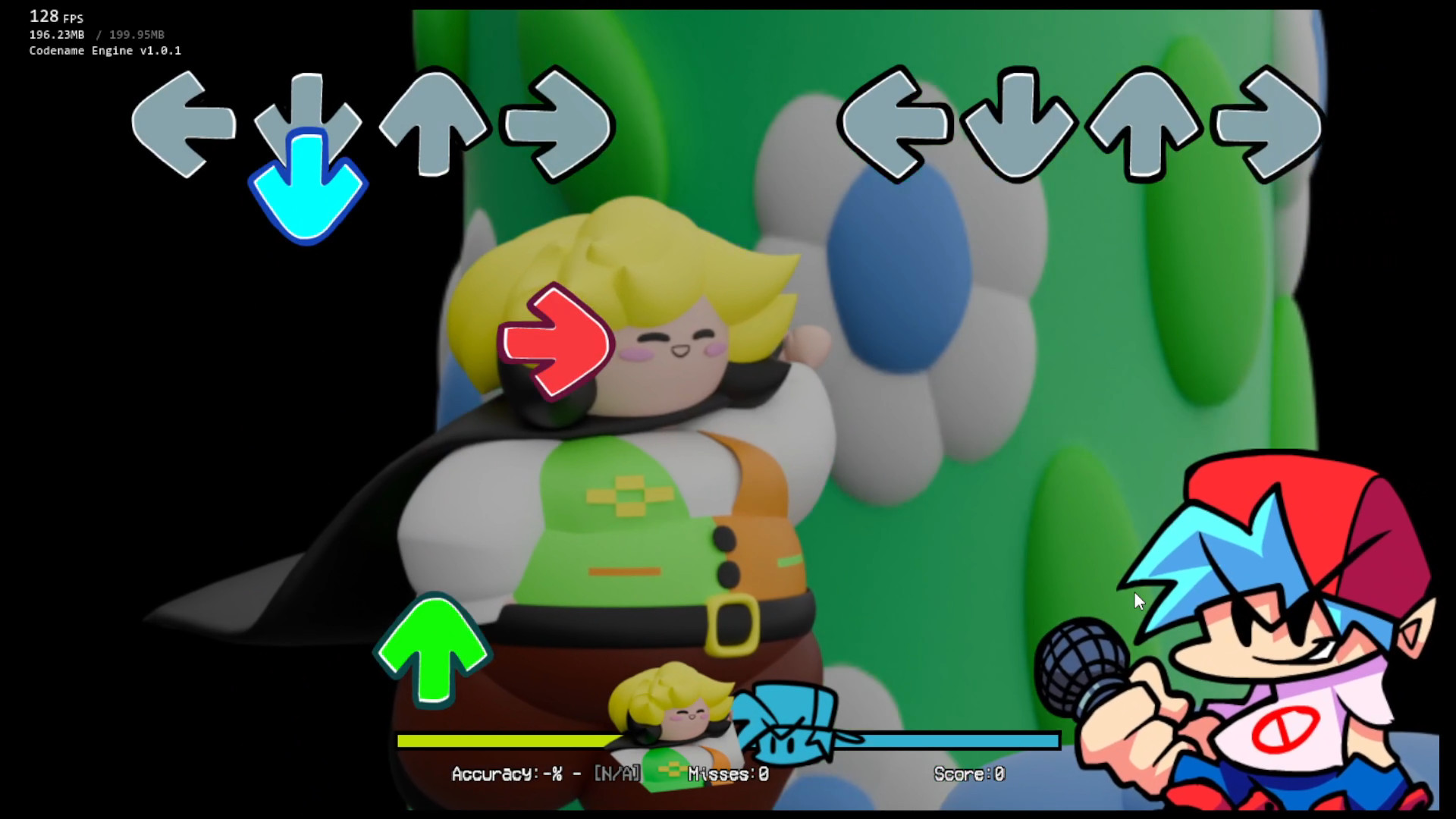 (Chuwai Universe V2) FNF Vs 3D Flowery (Deltarune)